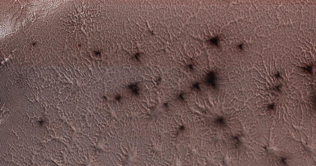 This is how the enigmatic "Mars spiders" arose on the red planet