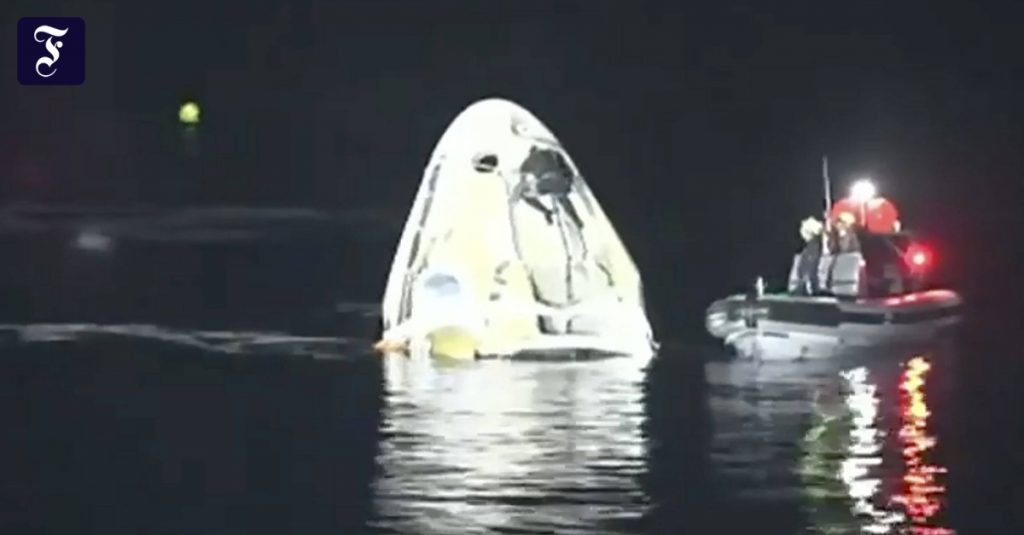 SpaceX's capsule has successfully landed with four astronauts