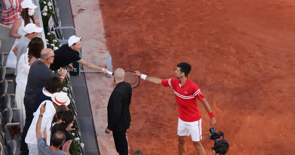 Novak Djokovic and the very special coach in the Tennisnet.com final