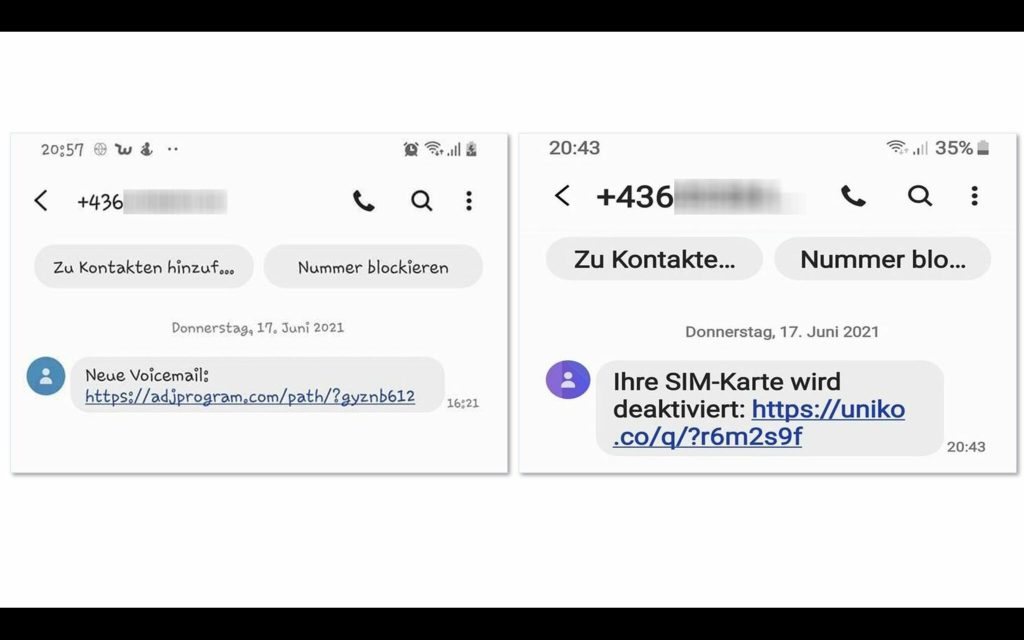 Warning: Fake SMS containing malware is in circulation