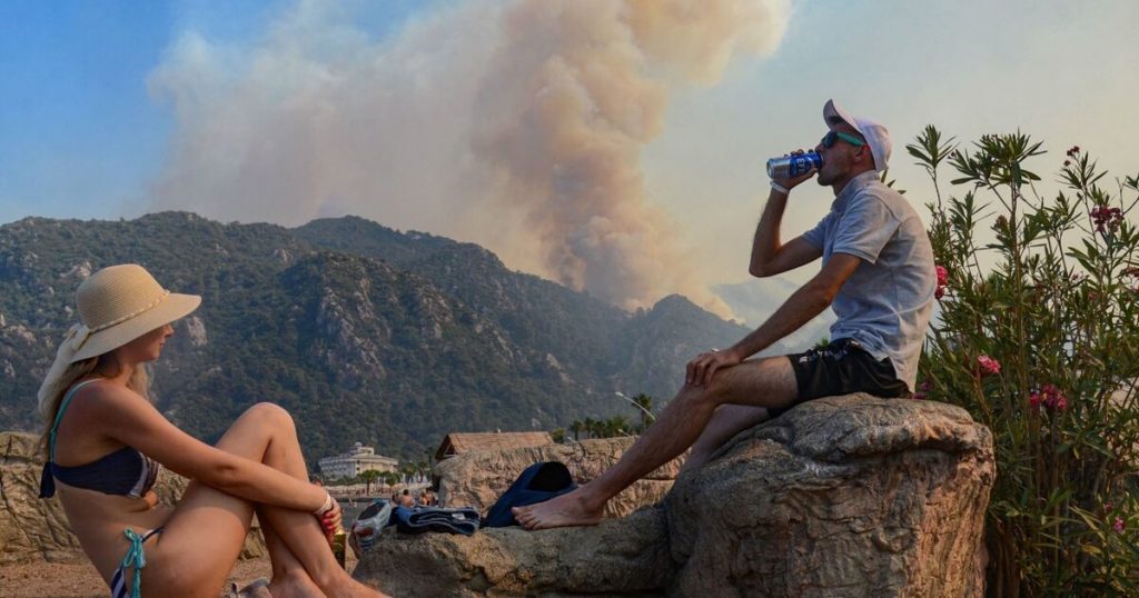 Vacation countries suffer from scorching heat and forest fires