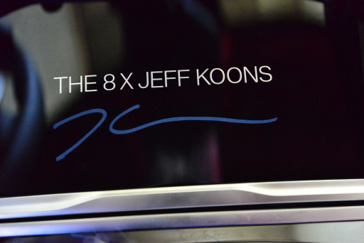 JEFF KOONS X BMW.  Artist's design copy of the BMW 8 Series Gran Coupé (photo)