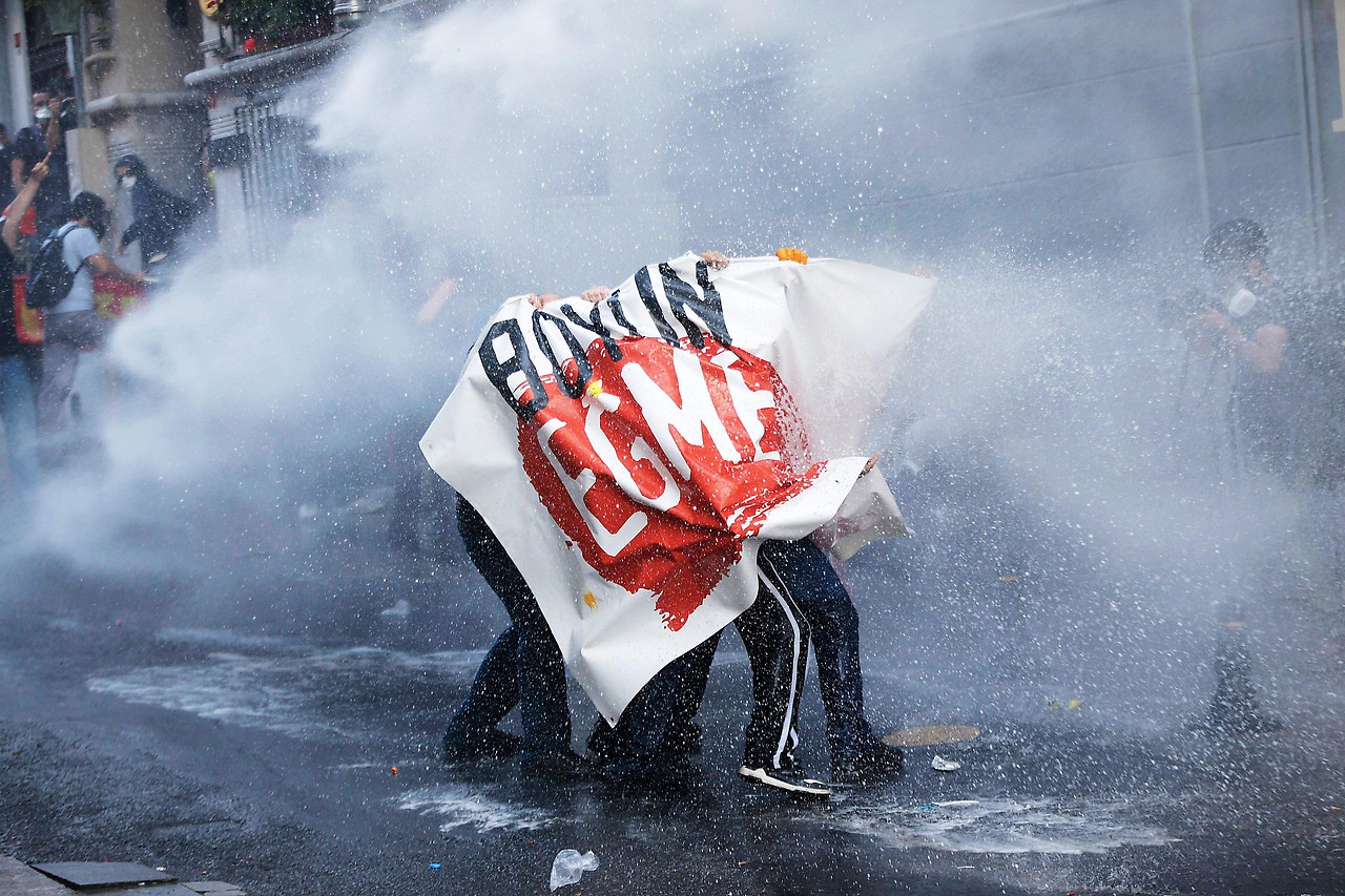 Demonstrators in Istanbul 2013