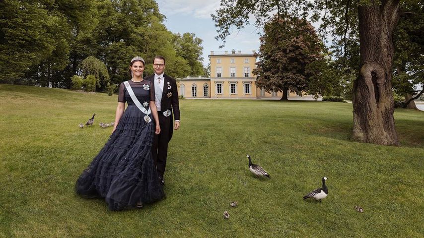 Princess Victoria and Prince Daniel of Sweden in Hajapark in June 2020