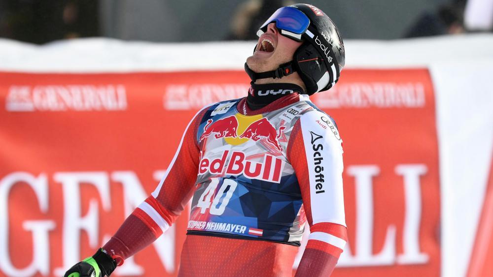 This Austrian has bad luck stuck in his skis - alpine skiing