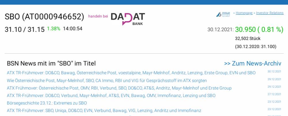 How AT&S, Austria Post, Verbund, SBO, Bawag and Erste Group made the ATX talk
