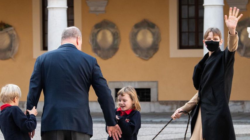 Princess Charlene, Prince Albert and their two children