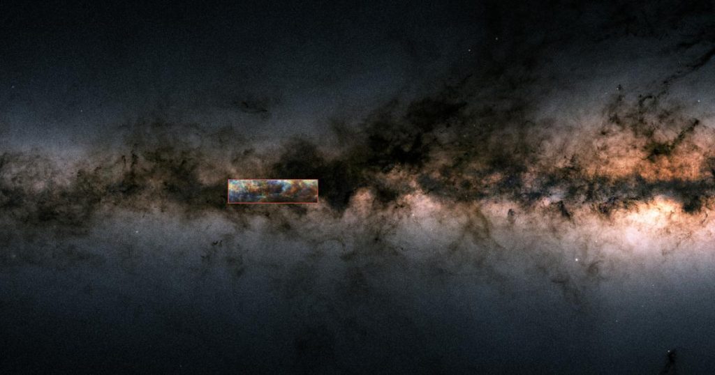 The alien gas cloud is one of the largest structures in the Milky Way