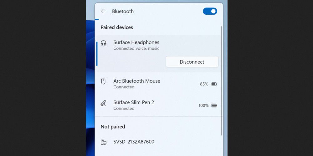 Windows 11: Better management of Bluetooth devices