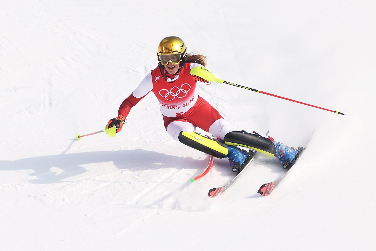Katharina Linsberger in the slalom