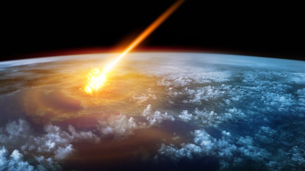 Asteroid collision: the crater field that shouldn't exist