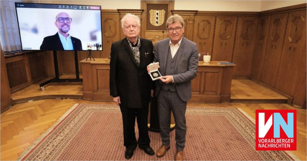 Alfred Wupmann was awarded the Hugo von Montfort-Vorarlberger Nachrichten Medal