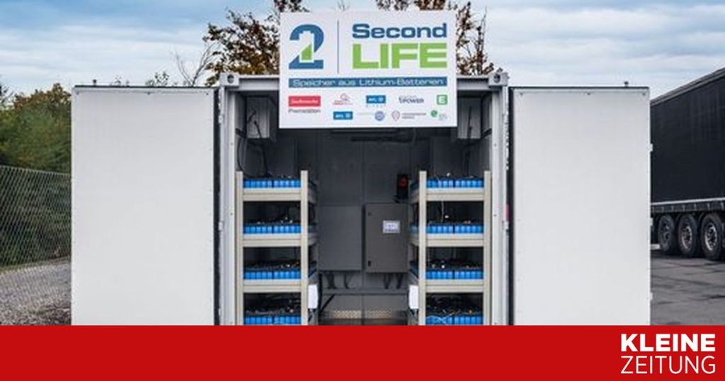 Electronic car batteries reuse project «kleinezeitung.at