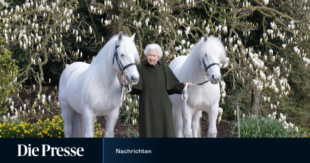 A picture of a horse and a Barbie doll on the Queen's birthday