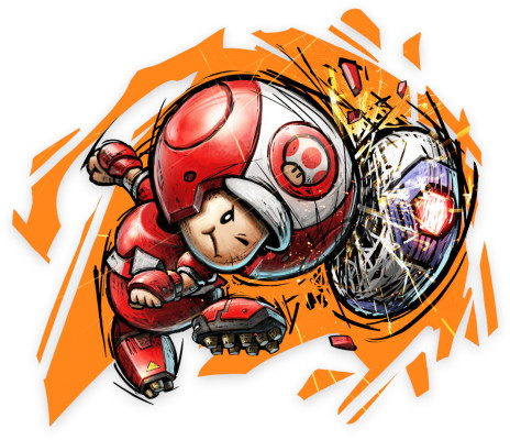 Mario Strikers: Battle League Football Toad Artwork