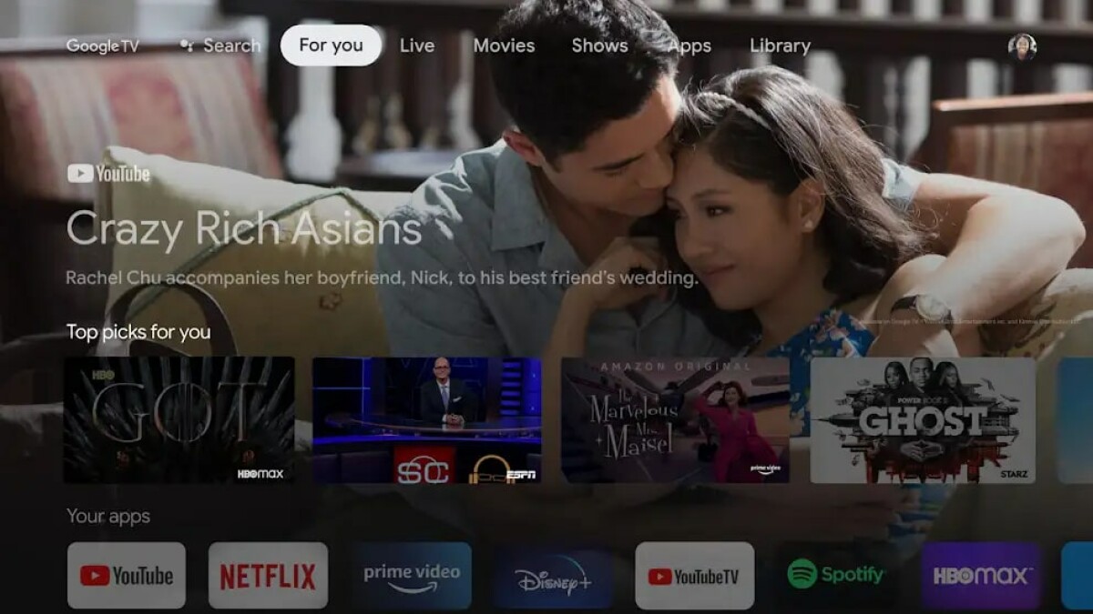 Google TV is a special user interface for Android TV.
