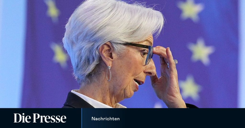 European Central Bank President Lagarde talks about a shift in interest rates in the summer
