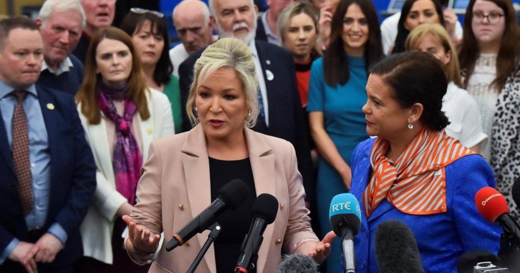 Historic victory: Sinn Fein is the most powerful party in Northern Ireland for the first time