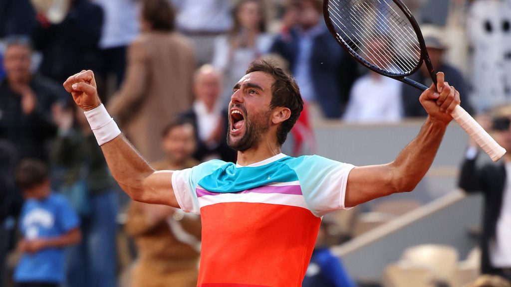 French Open: Croatian Marin Cilic forces Rublev to his knees - Athletic Mix - Tennis