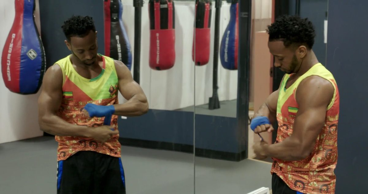 Biniyam 'Babycool' Shibre prepares for MMA fights at a gym in Princeton, New Jersey on season 9 of '90 Day Fiancé' on TLC.