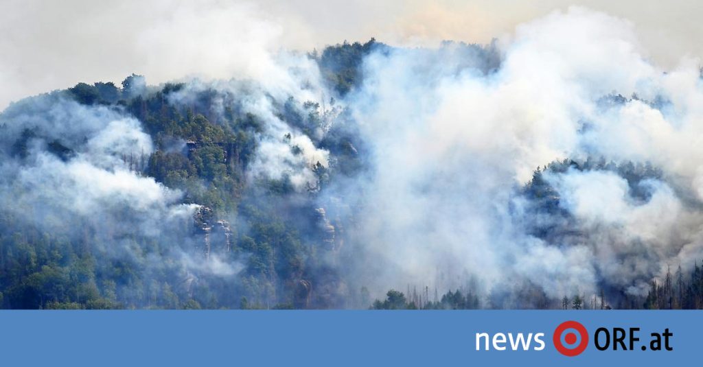 Germany and Czech Republic: Forest fires in national parks continue to burn