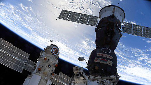 Nauka dock units on the International Space Station (ISS).