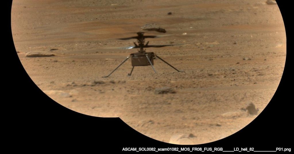 Mars helicopter jumps out of hibernation
