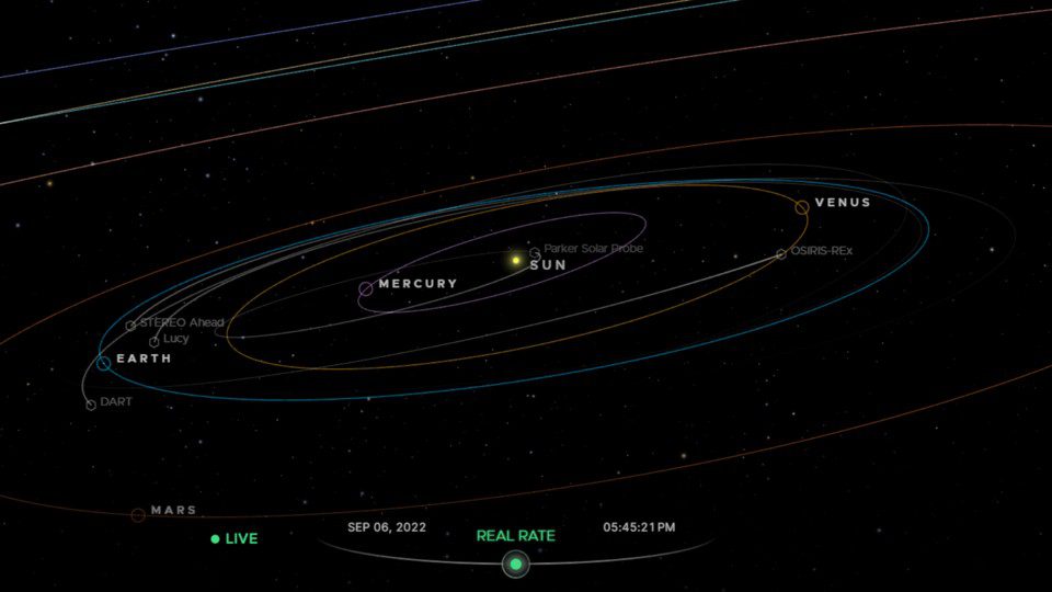 The solar system is incredibly detailed.  In order not to lose the overview here, only the planets are activated in this image.