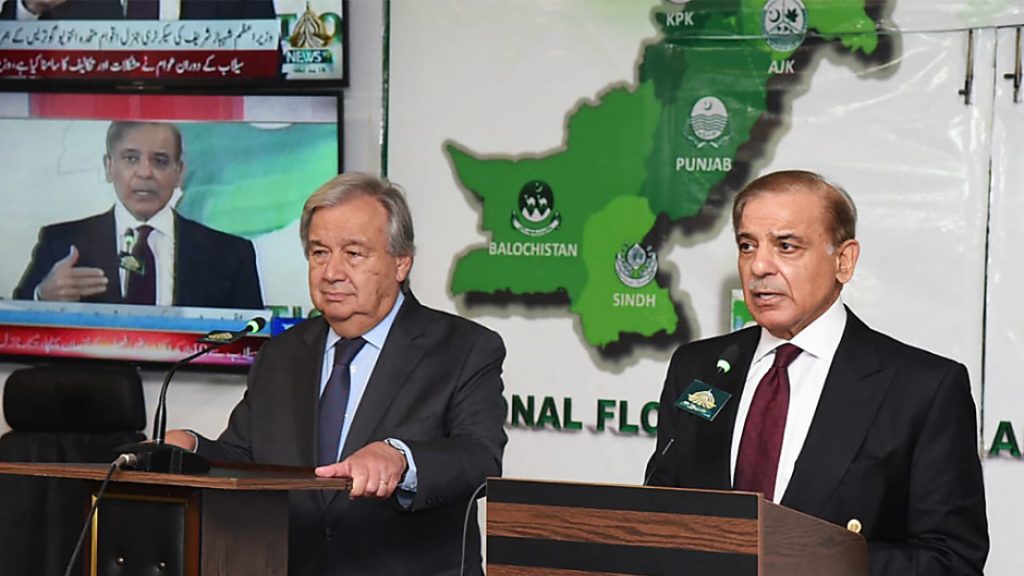 Guterres called on Pakistan to combat climate change