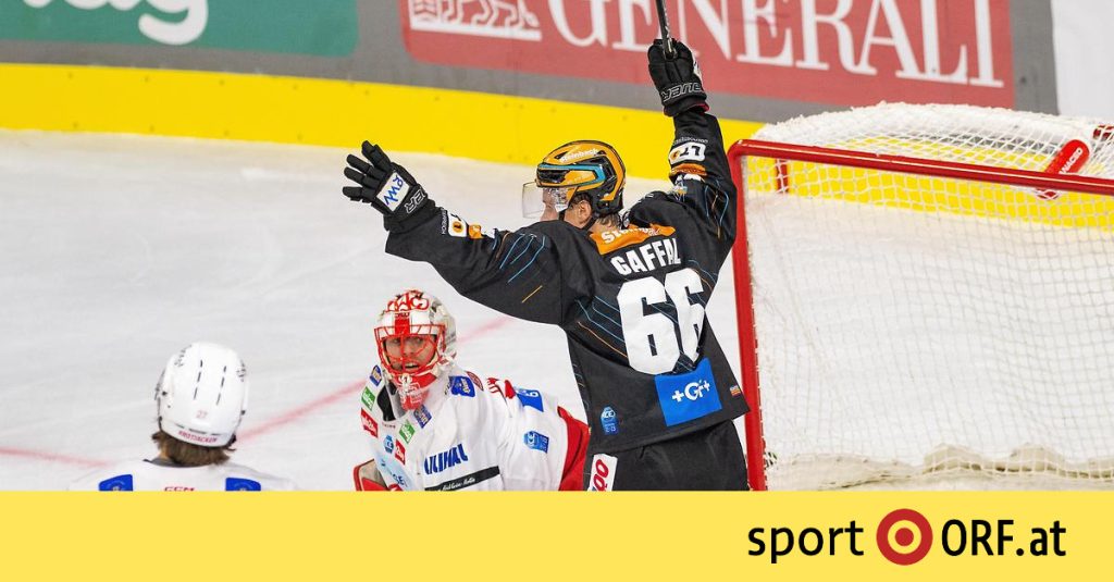 Ice Hockey: Linz on top of the table at KAC