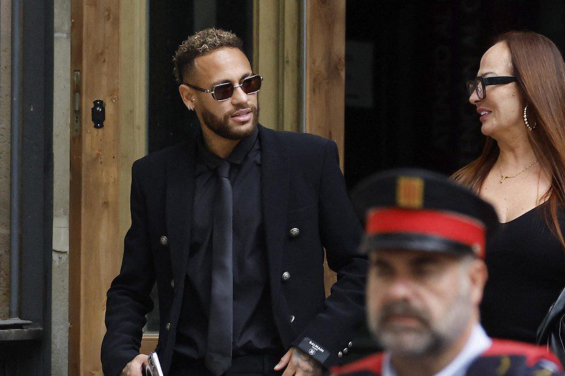 Neymar in court in Spain
