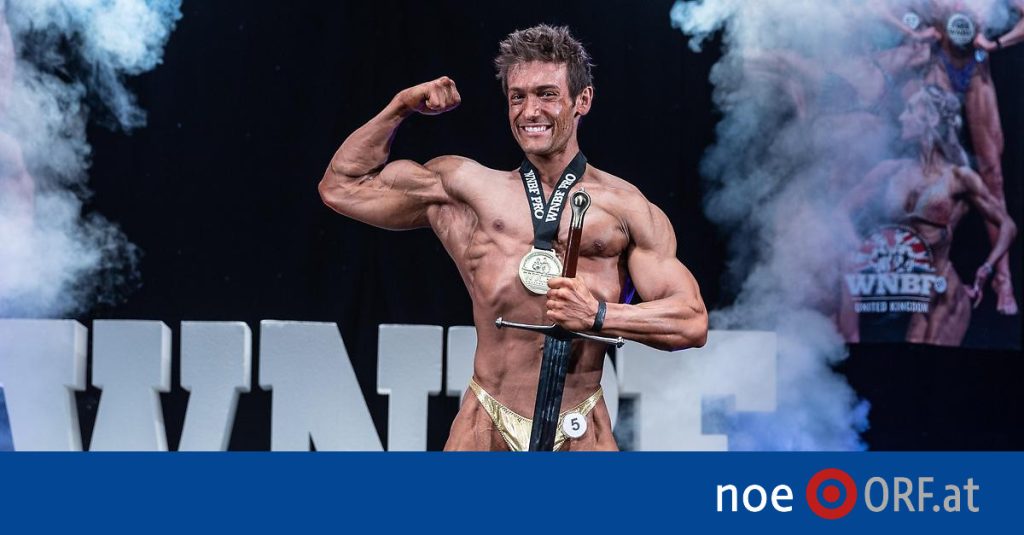 The dentist takes on the role of a bodybuilder