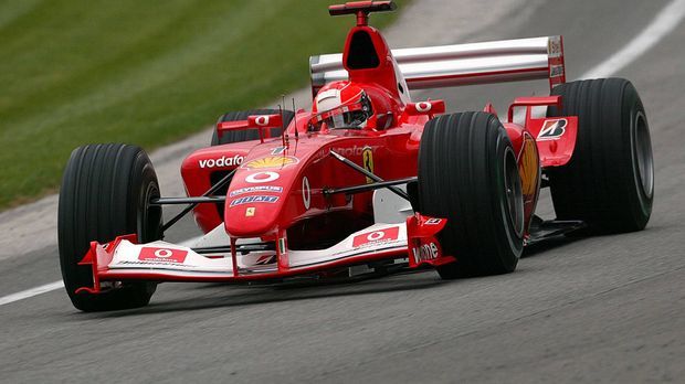 A Ferrari 2003 to Michael Schumacher was sold at auction