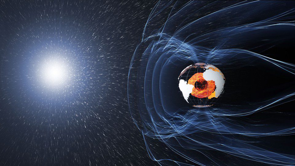 Earth's magnetic field protects us from dangerous radiation from space.  (Photo: ESA)