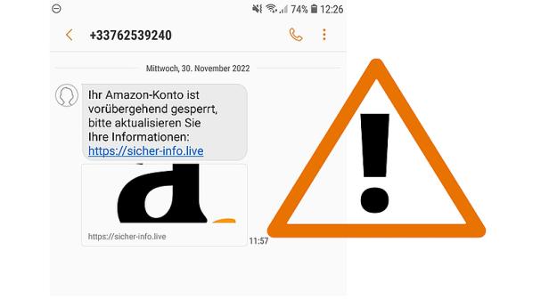 Beware of this "Amazon SMS".