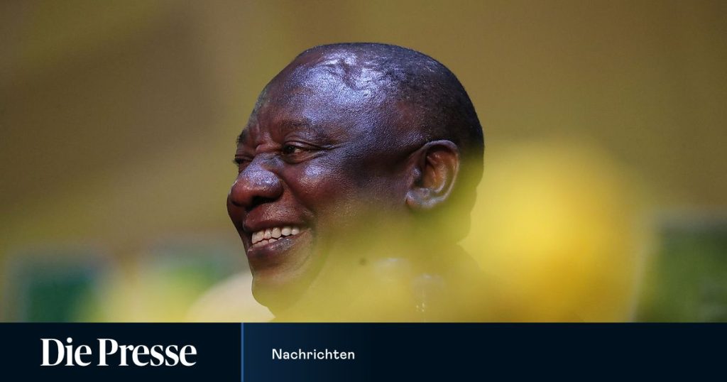 The South African African National Congress re-elected Ramaphosa as leader